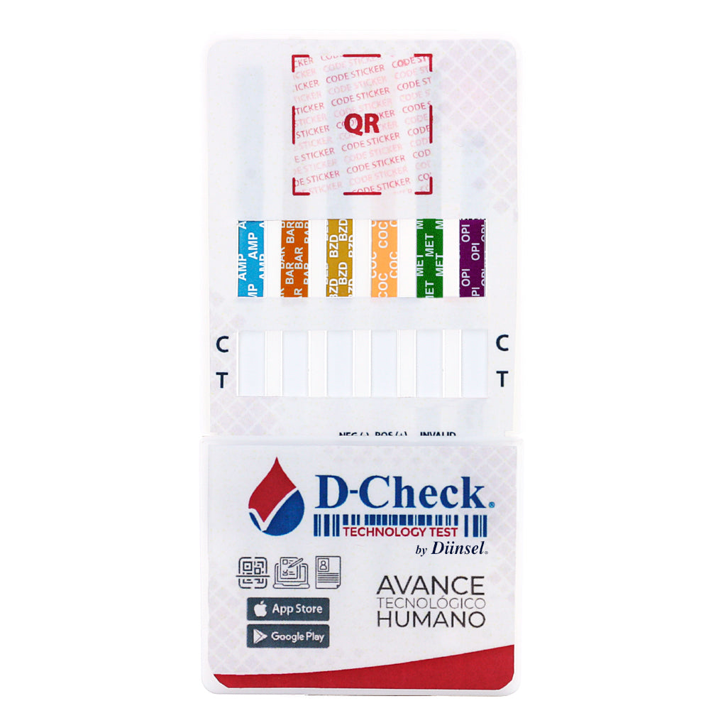 D-CHECK TARJETA 7 - AMP, BAR, BZD, COC, MET, OPI, THC