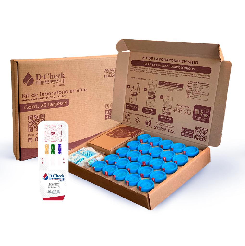 KITS DE LABORATORIO D-CHECK TARJETA 3 - COC, MET, THC