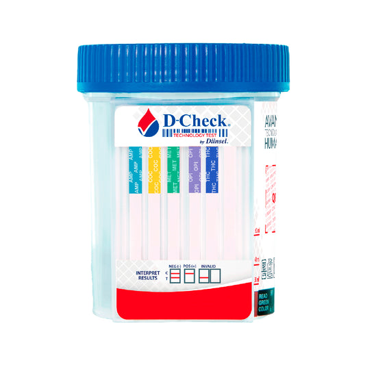 D-CHECK FRASCO 5 - AMP, COC, MET, OPI, THC
