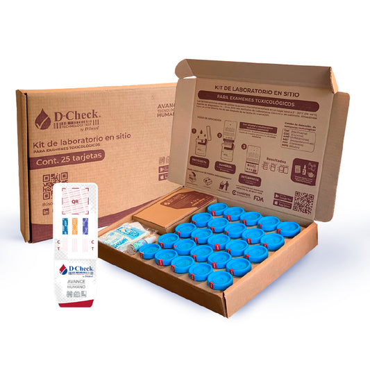 KITS DE LABORATORIO D-CHECK TARJETA 3 - AMP, COC, THC